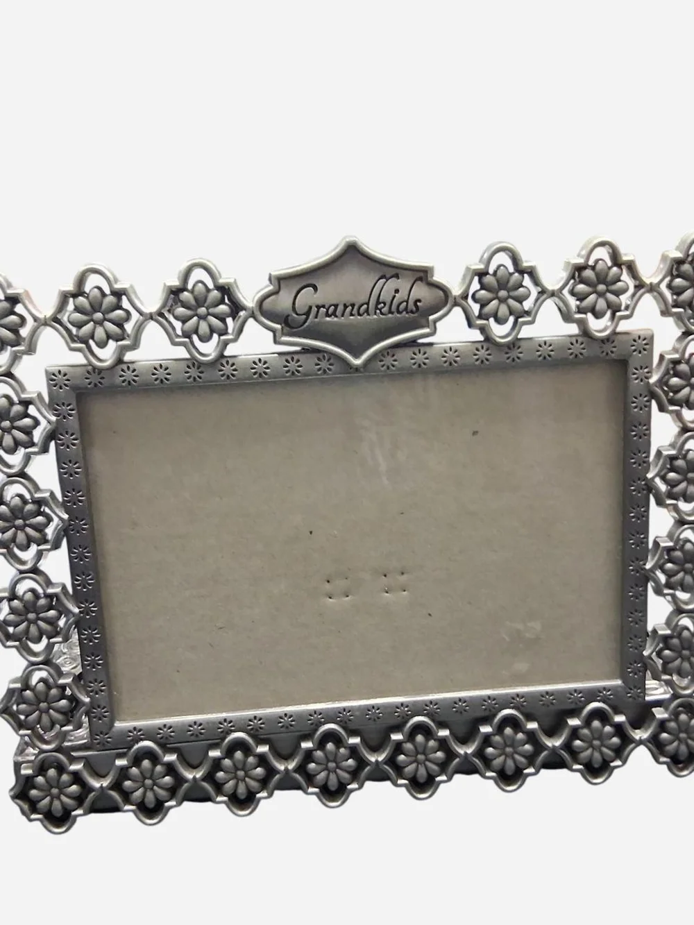 Grandkids Floral Pewter-Style‎ Picture Frame - Silver